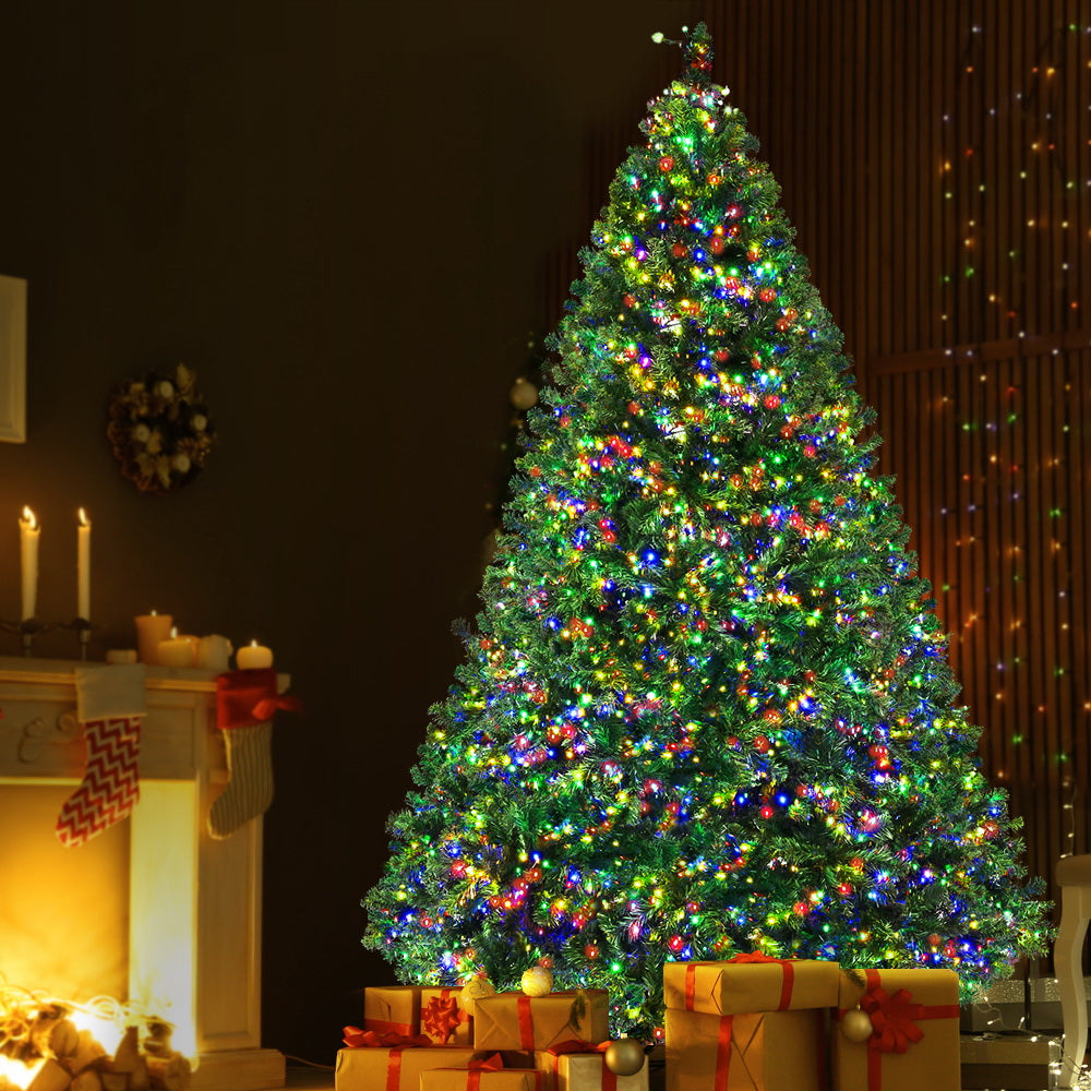 8FT / 2.4M Christmas Tree with 8 Multi-Colour Light Modes