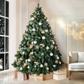 8FT / 2.4M Snowy Christmas Tree – 1500 Tips – Snow-Frosted Fir Style