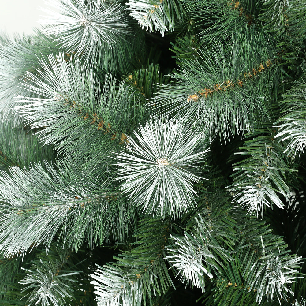 2.7M Snowy Pine Needle Christmas Tree – 1765 Tips for a Full, Festive Look