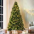9FT / 2.7M Christmas Tree – 2590 Tips – Pre-lit 750 Warm White LED Lights