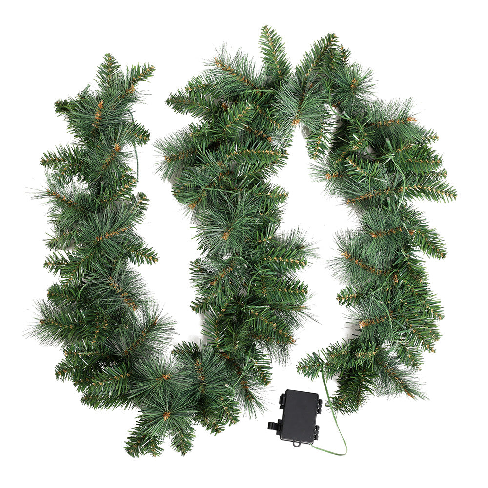 1.8m Christmas Garland with LED Lights – Festive Party Decoration