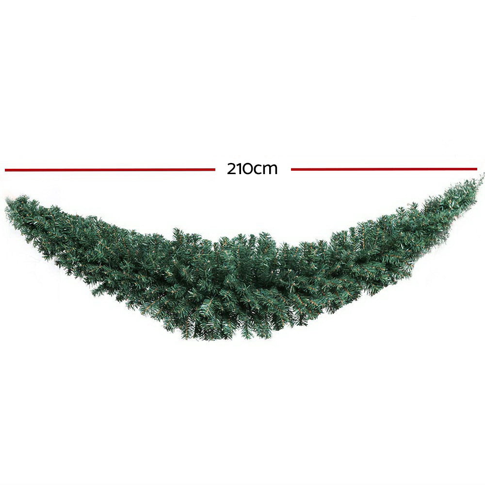 2.1m Green Christmas Garland – Ideal for Festive Party Décor