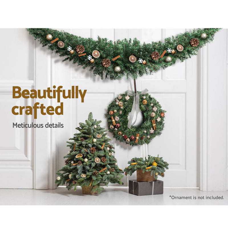 2.1m Christmas Garland Xmas Decorations Green Wedding Party