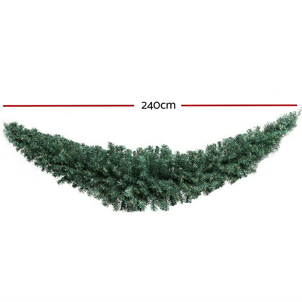 2.4M Green Christmas Garland – Ideal for Holiday Party Décor