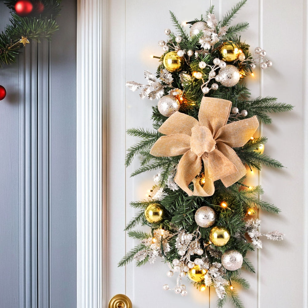 Hanging Christmas Garland 45cm Staircase Door Party Decor