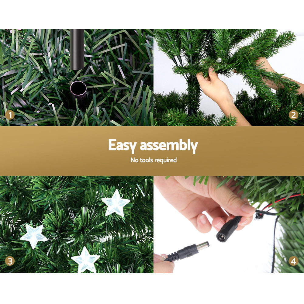 1.2m Fibre Optic LED Christmas Tree – Multi-Colour Lights