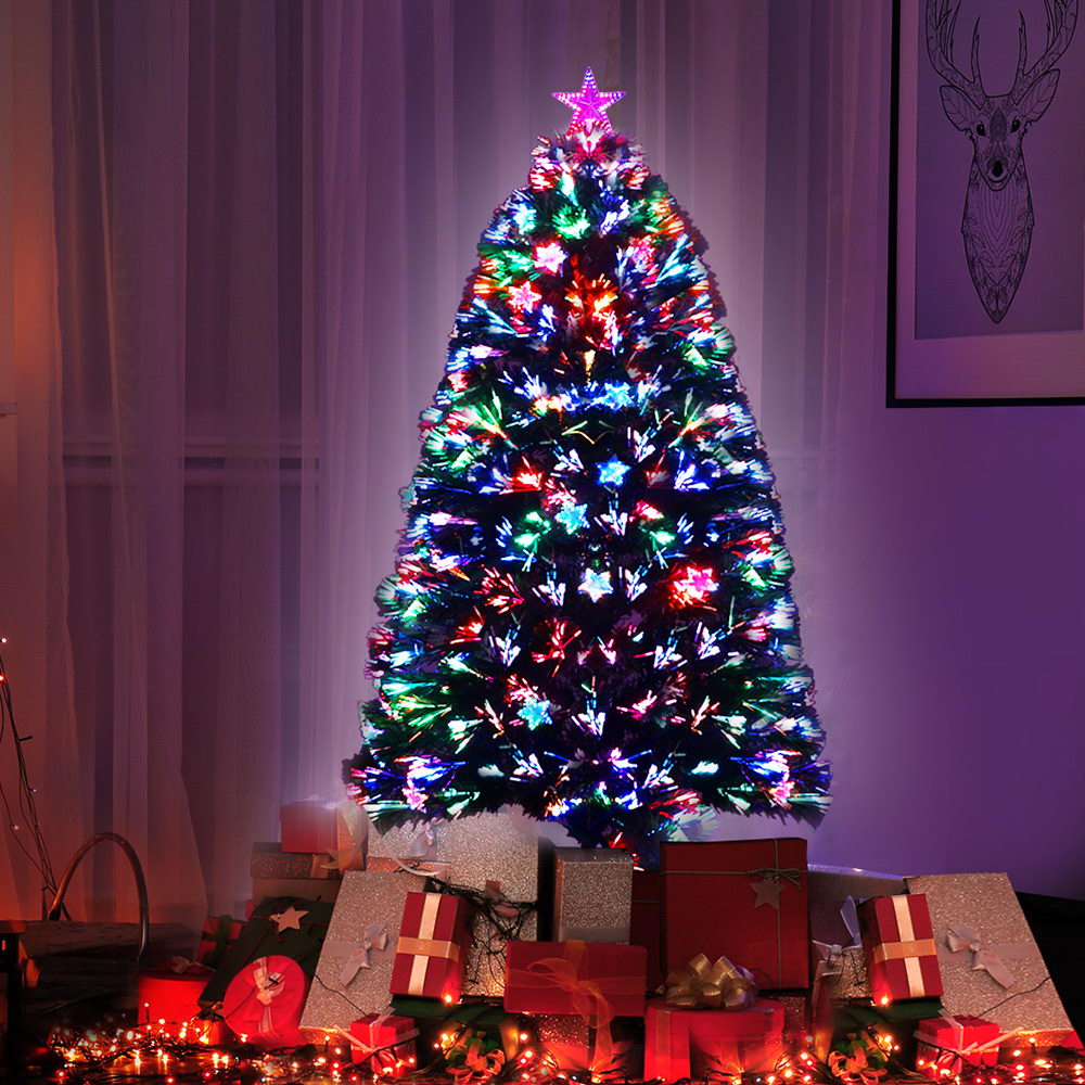 1.2m Fibre Optic LED Christmas Tree – Multi-Colour Lights