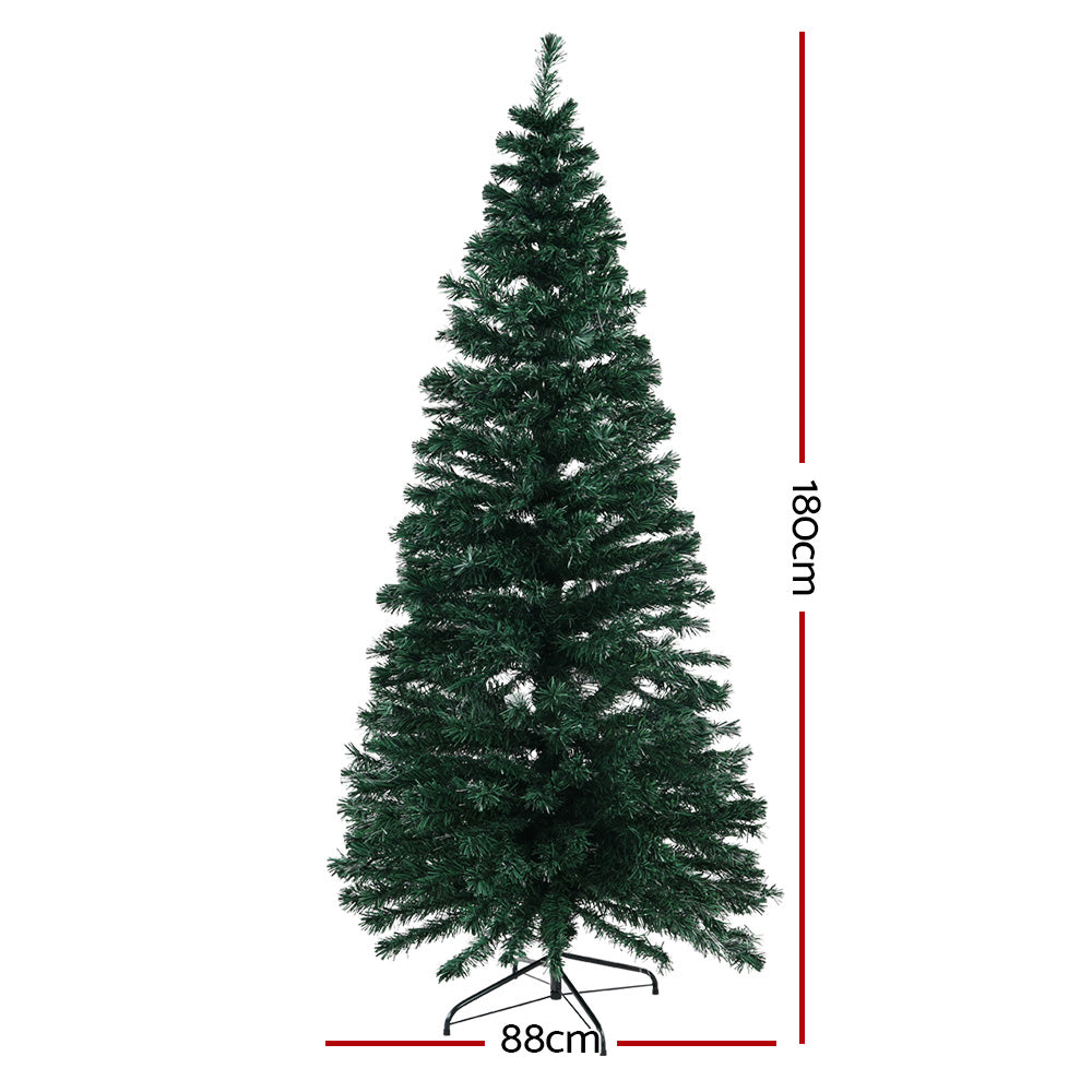 6FT / 1.8M Fibre Optic LED Christmas Tree with 300 Tips