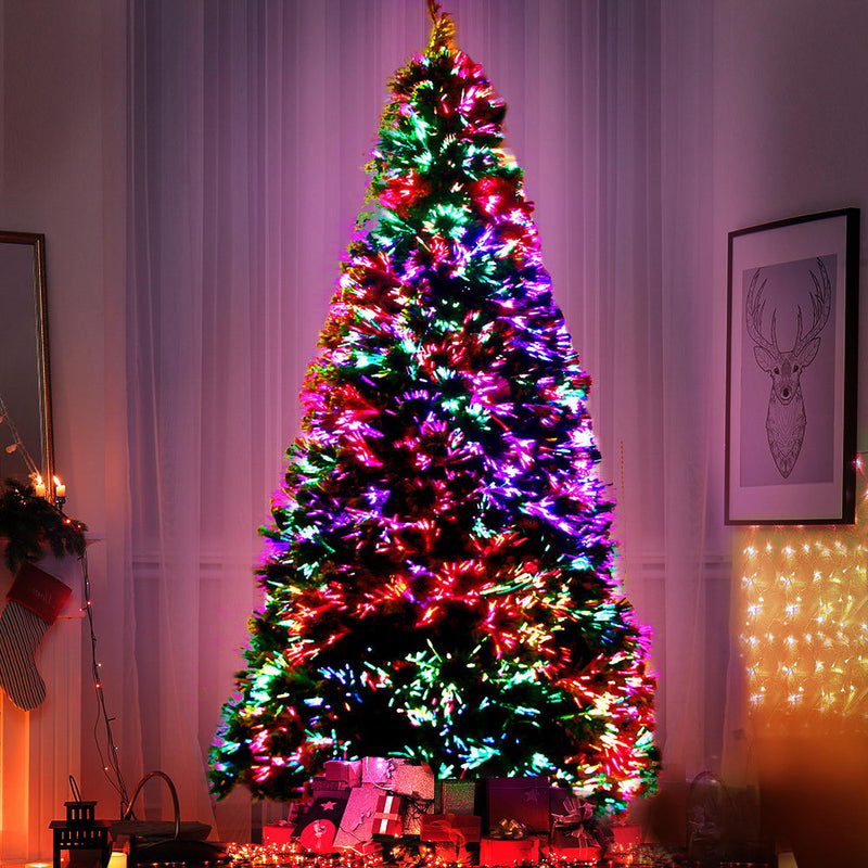 1.8m Christmas Tree Optic Fibre LED Xmas tree 300 Tips