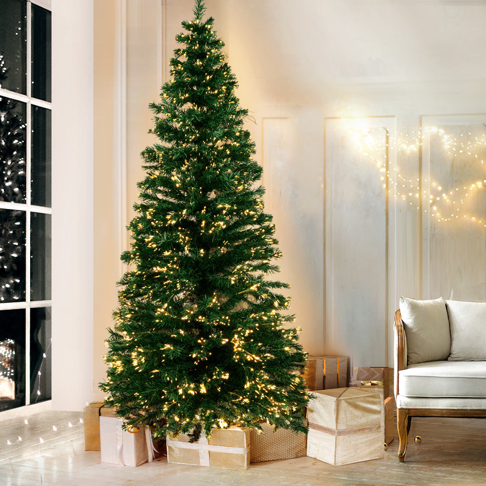 6FT / 1.8M Fibre Optic LED Christmas Tree – Warm White Lights