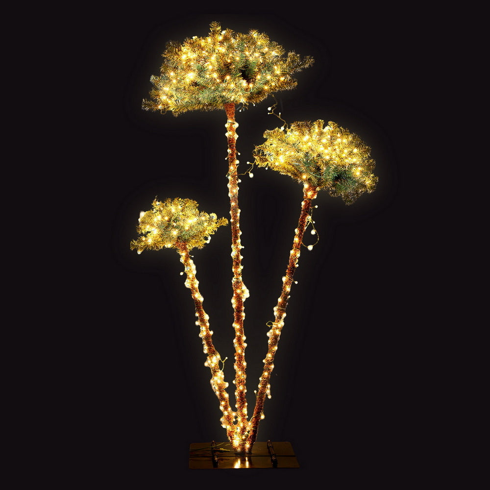 Christmas Tree 3-in-1 LED Xmas Palm Tree Party Decor 1.2/1.5/1.8M