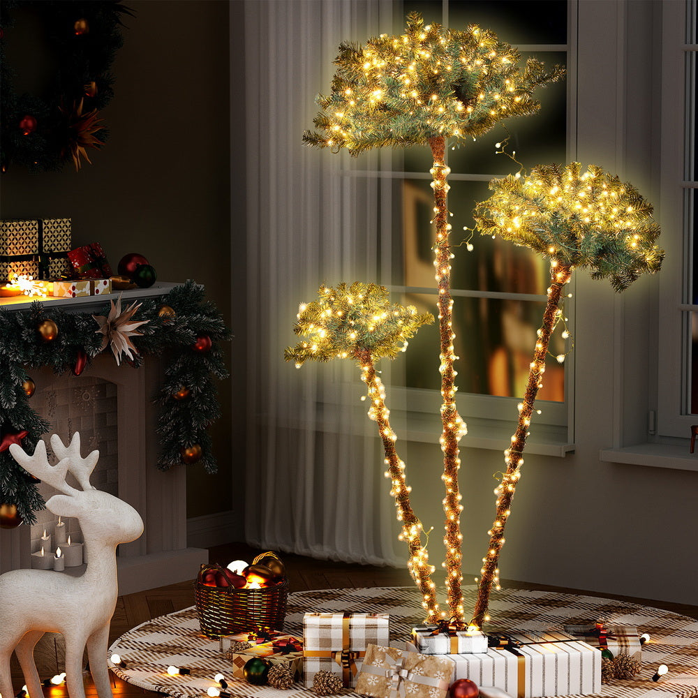 Christmas Tree 3-in-1 LED Xmas Palm Tree Party Decor 1.2/1.5/1.8M