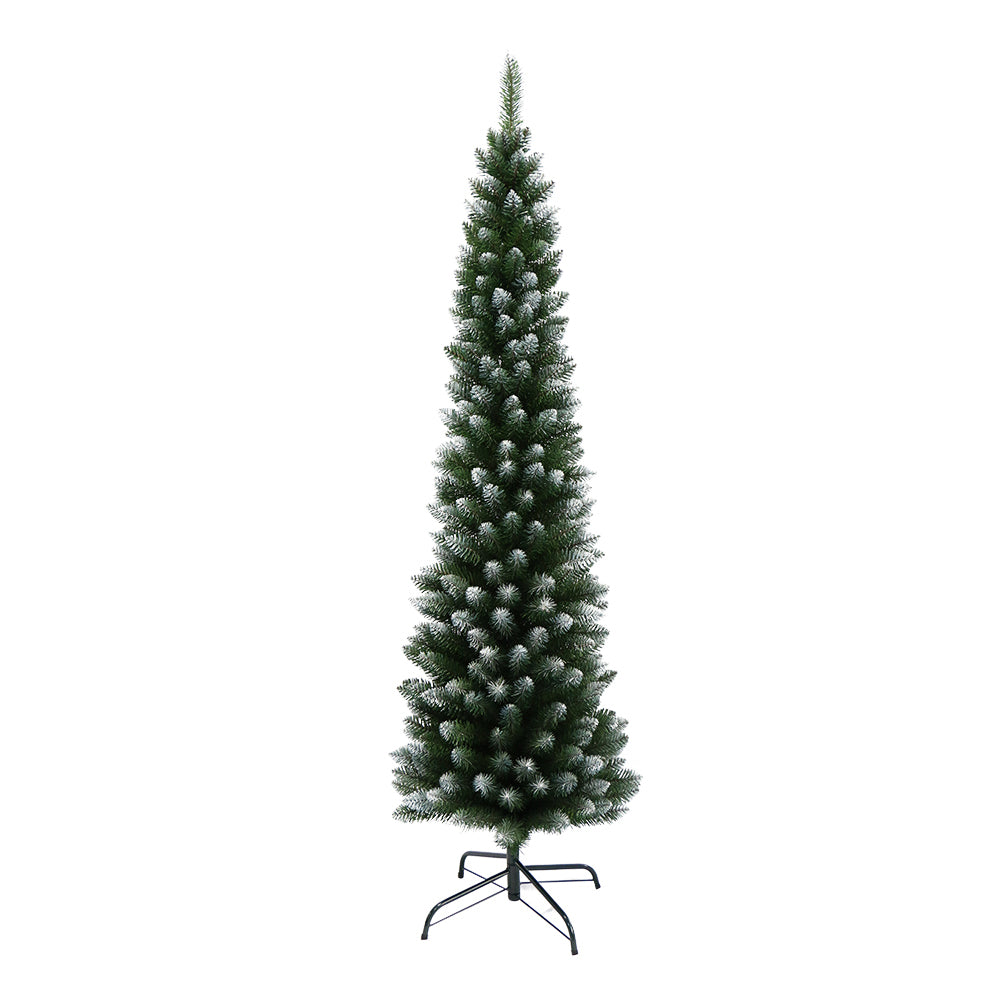 6FT / 1.8M Slim Snowy Christmas Tree – 300 Tips