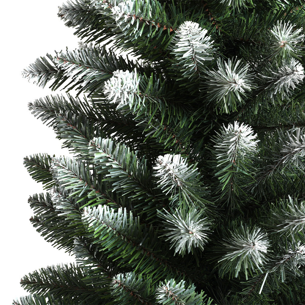 6FT / 1.8M Slim Snowy Christmas Tree – 300 Tips