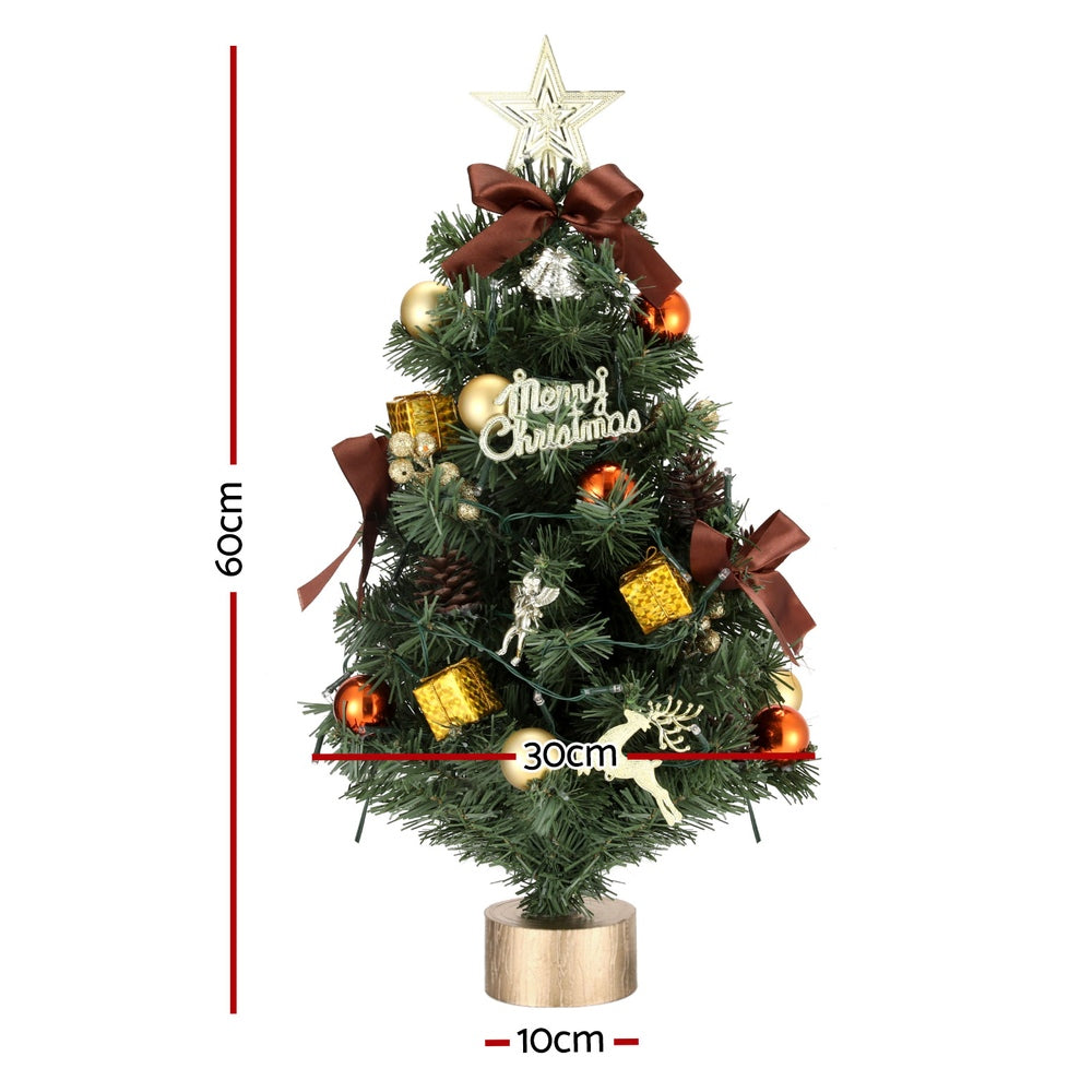 60CM Tabletop LED Christmas Tree – Perfect Mini Xmas Tree Decoration