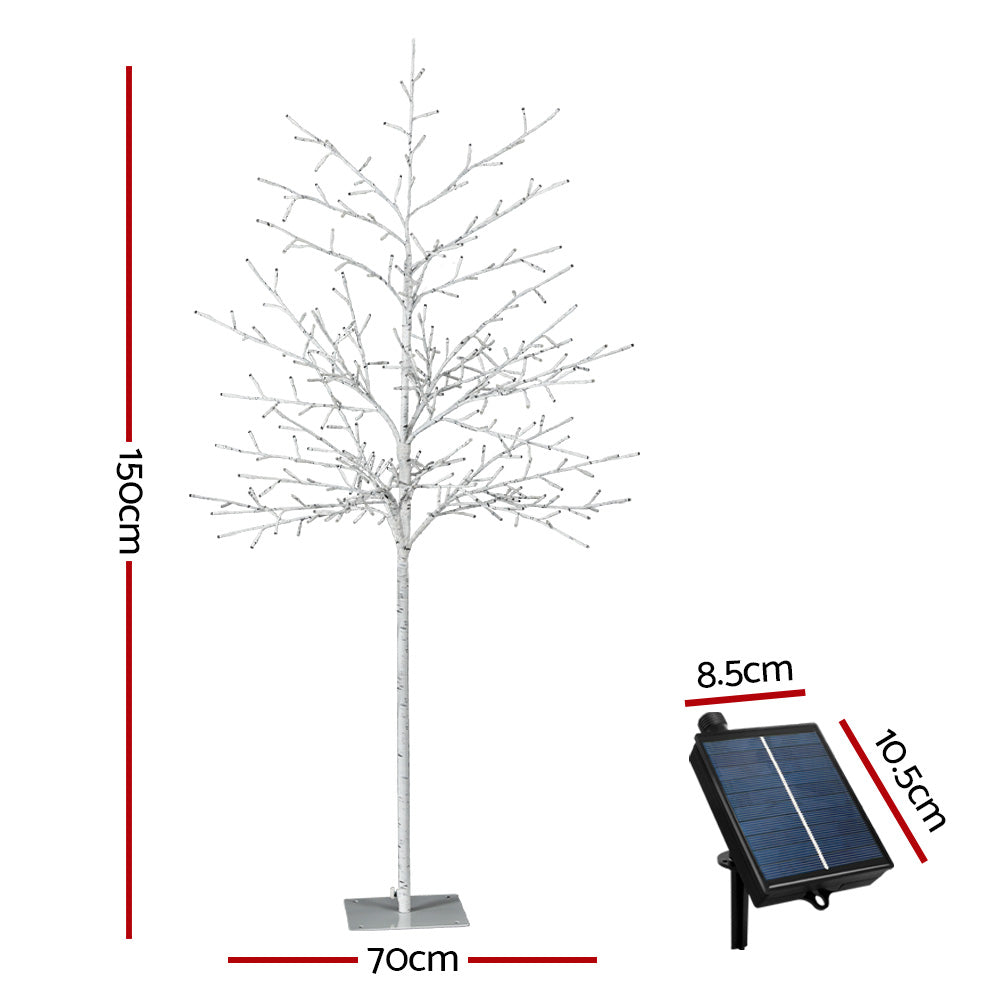 Solar Christmas Tree 1.5M Twigs 304 LED Lights Xmas Tree