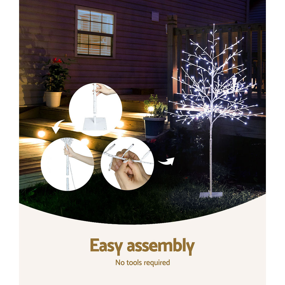 Solar Christmas Tree 1.5M Twigs 304 LED Lights Xmas Tree