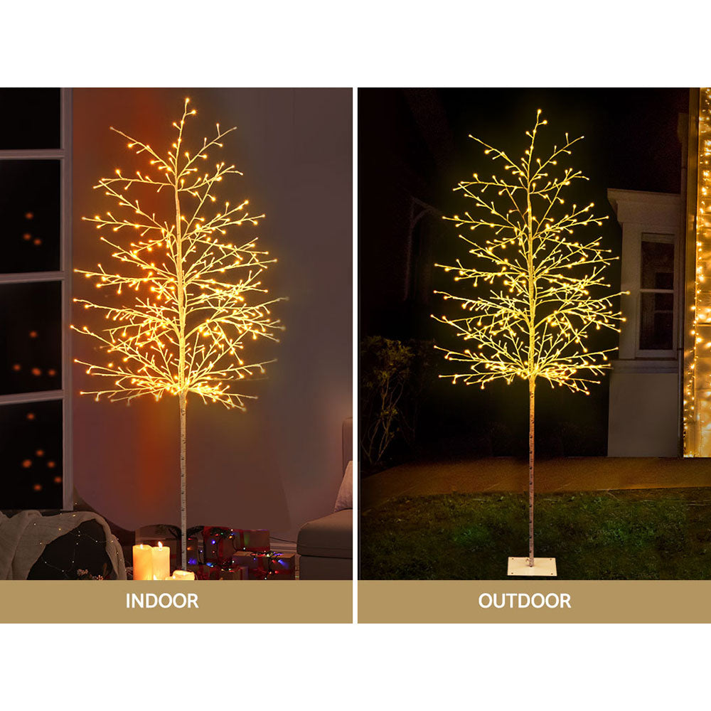 Solar Christmas Tree 2.1M Twigs 480 LED Lights Xmas Tree