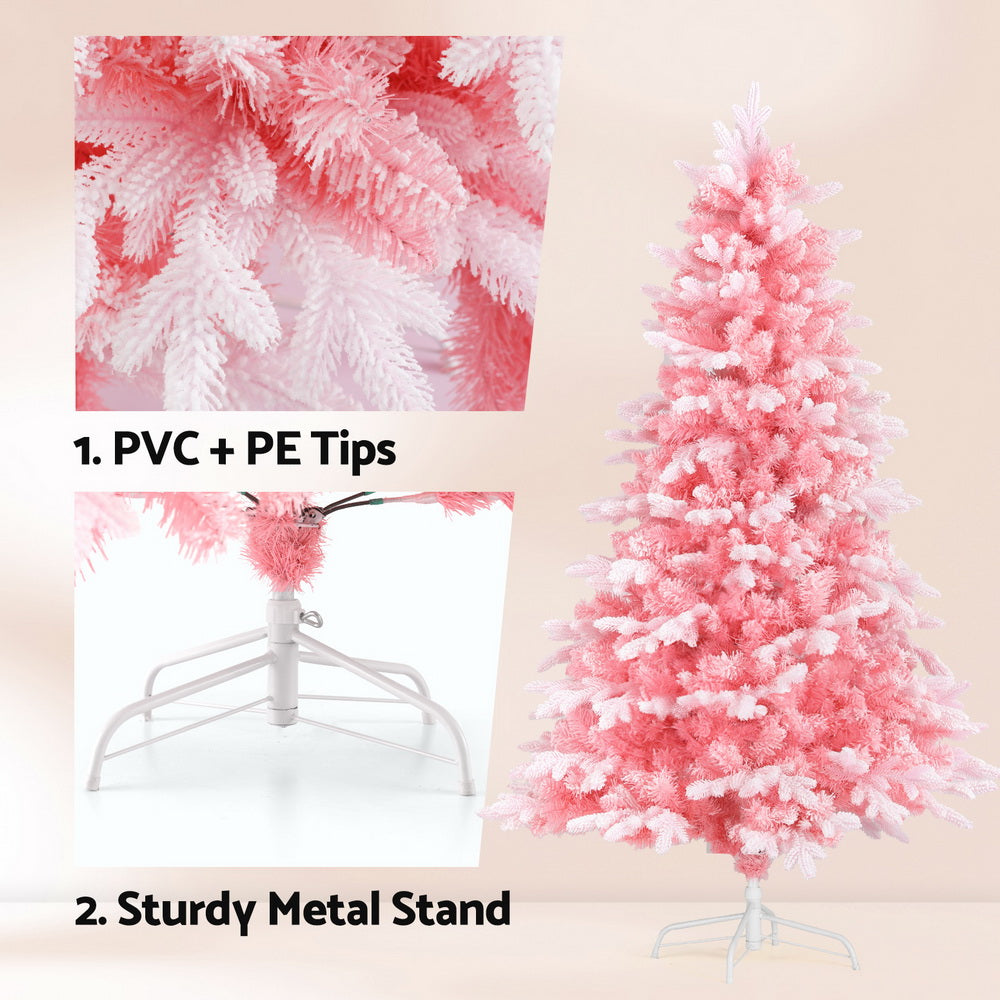 6FT / 1.8M Pink Christmas Tree – 810 Tips