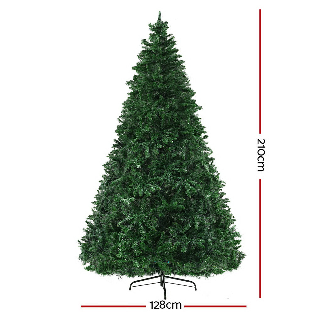 7FT / 2.1M Christmas Tree with 8 Multi-Colour Light Modes