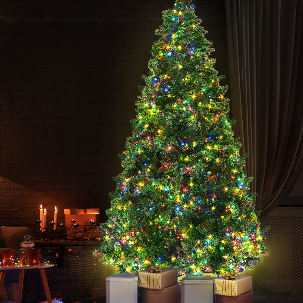 7FT / 2.1M Christmas Tree with 8 Multi-Colour Light Modes