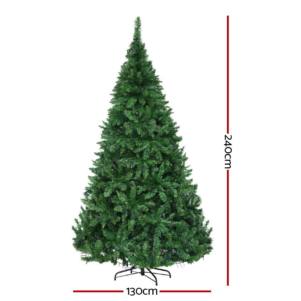 8FT / 2.4M Christmas Tree with 1488 LEDs & 8 Light Modes