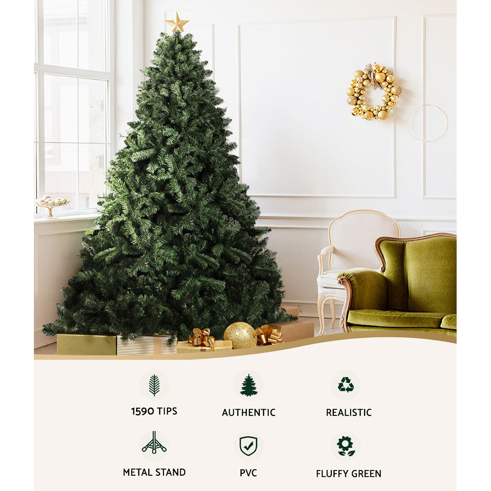 9FT / 2.7M Green Christmas Tree – 1600 Tips