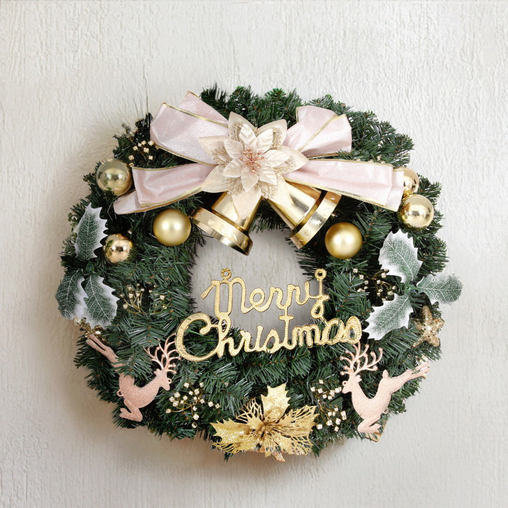 Christmas Wreath 60CM Garland Flowers Baubles Party Decorations