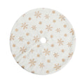 Christmas Tree Skirt 90cm Snowflake Ornaments Xmas Decorations
