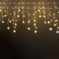 Solar Christmas Lights 80 LED 3M Icicle Light Star Decorations