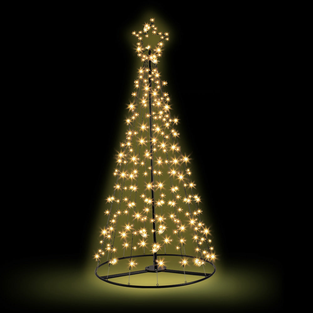 Solar Christmas Tree 2.1M Xmas Tree Decorations 8 Light Modes