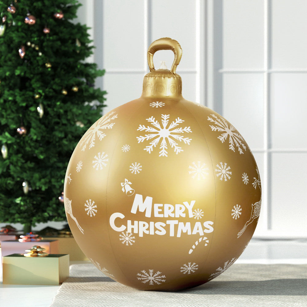 Christmas Inflatable Ball Bauble 60cm Outdoor Decoration Gold