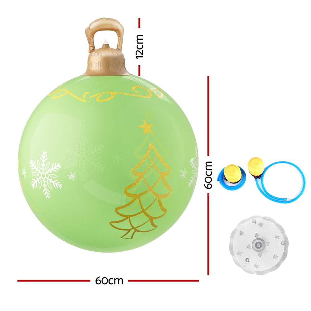 Christmas Inflatable Ball 60cm Led Illuminated Xmas Decoration