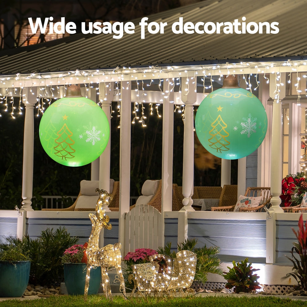 Christmas Inflatable Ball 60cm Led Illuminated Xmas Decoration