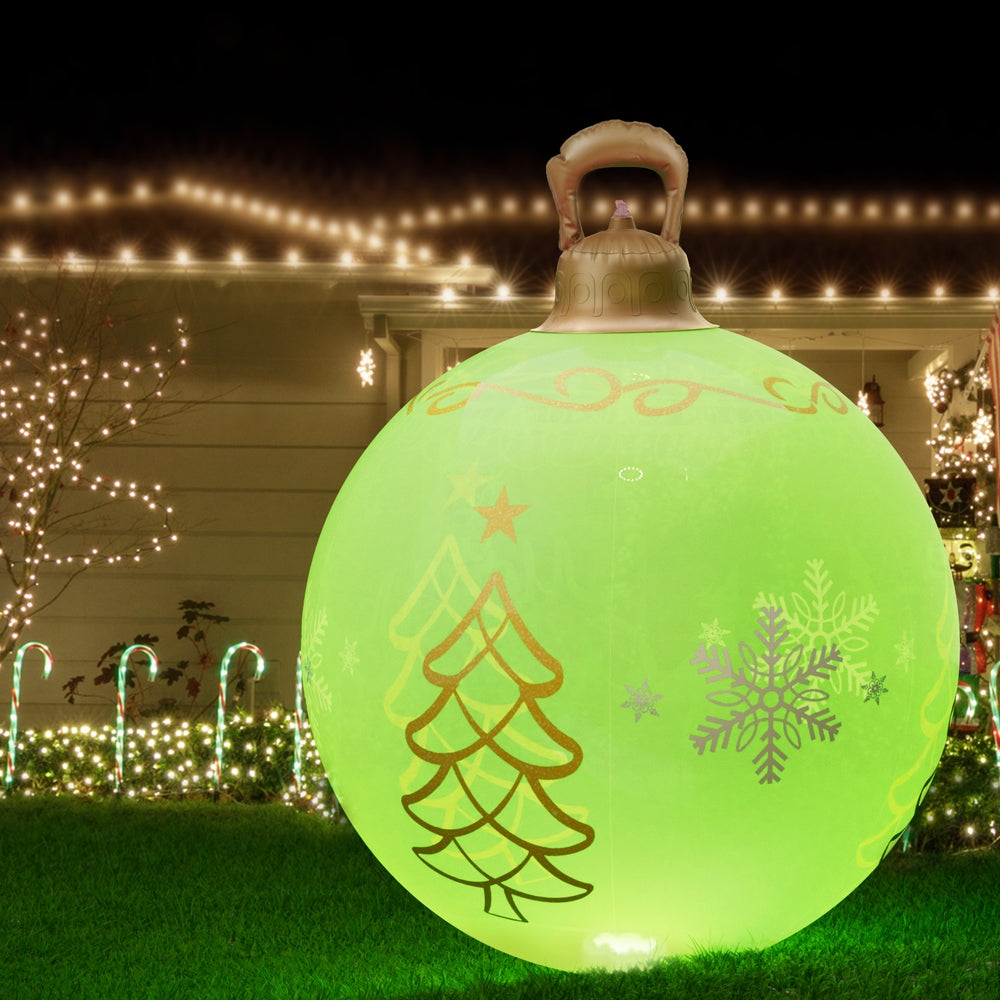 Christmas Inflatable Ball 60cm Led Illuminated Xmas Decoration