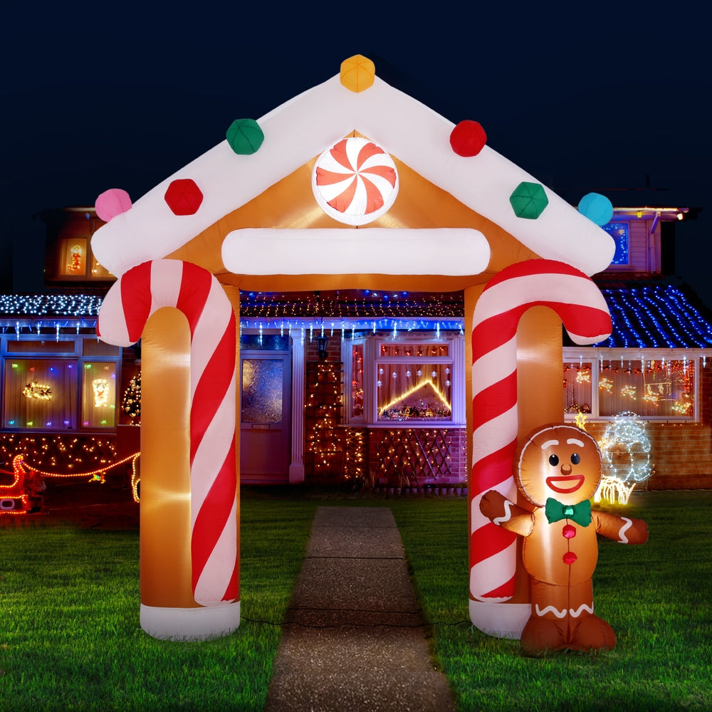 Christmas Inflatable Archwary Ginger 2.8M Illuminated Decorations