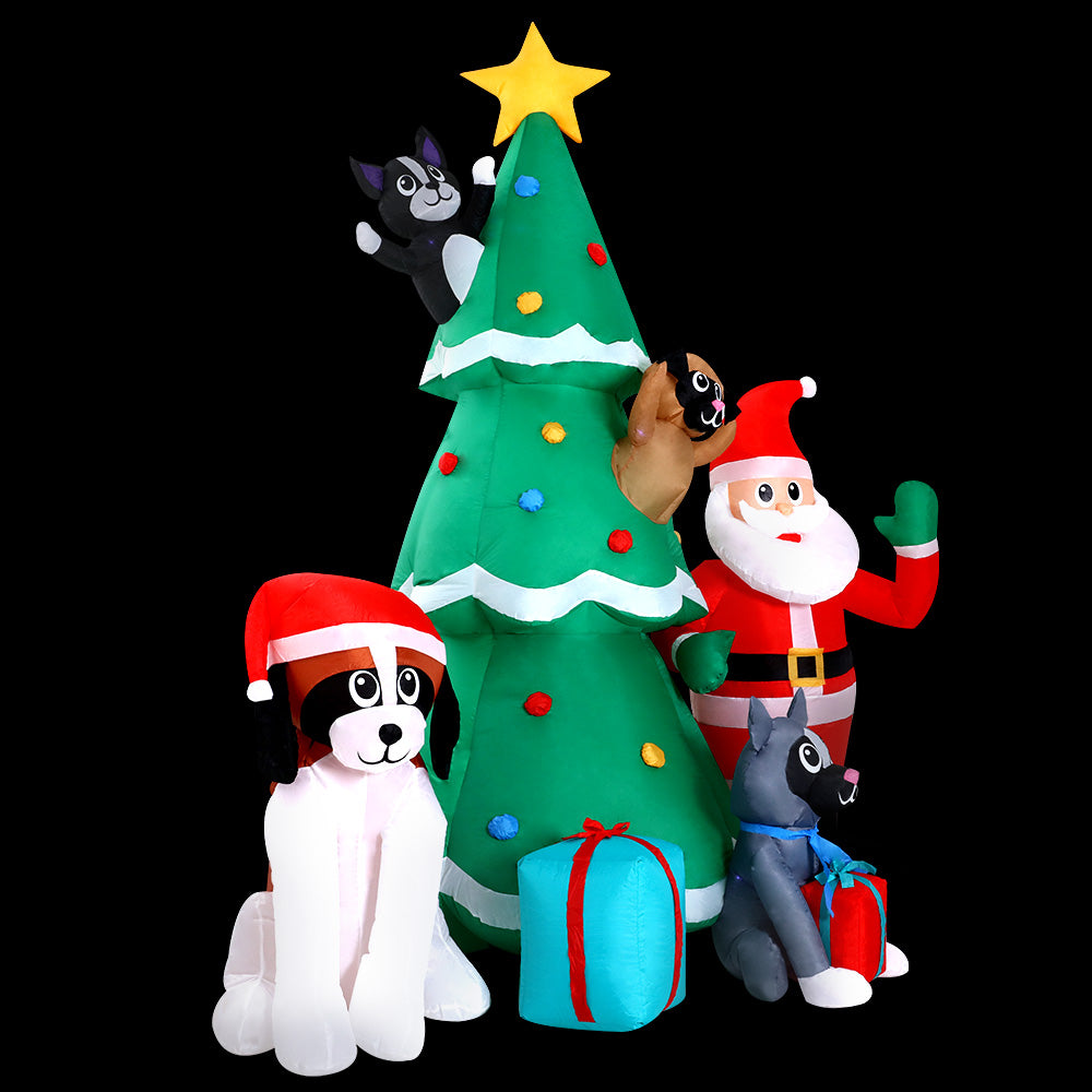 Christmas Inflatable Santa Tree 3M Illuminated Decorations