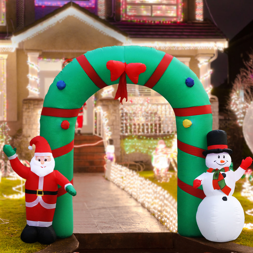 Christmas Inflatable Archwary 2.8M Illuminated Decorations