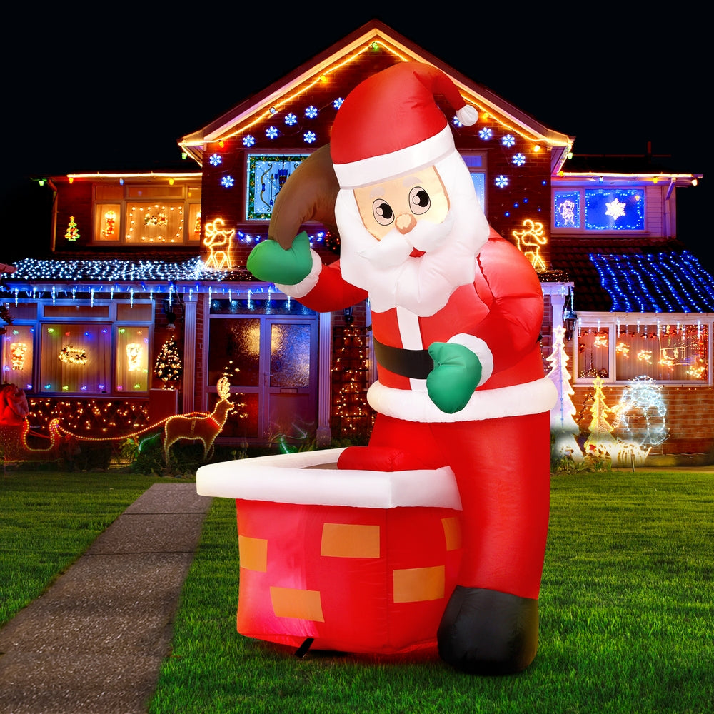 Christmas Inflatable Santa Illuminated Decorations