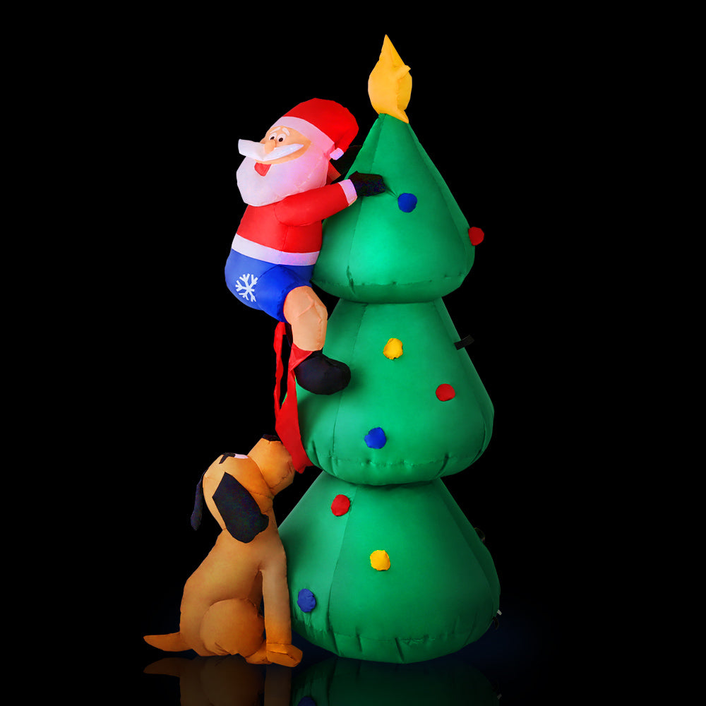 Christmas Inflatable Santa Tree 1.8M Illuminated Decorations