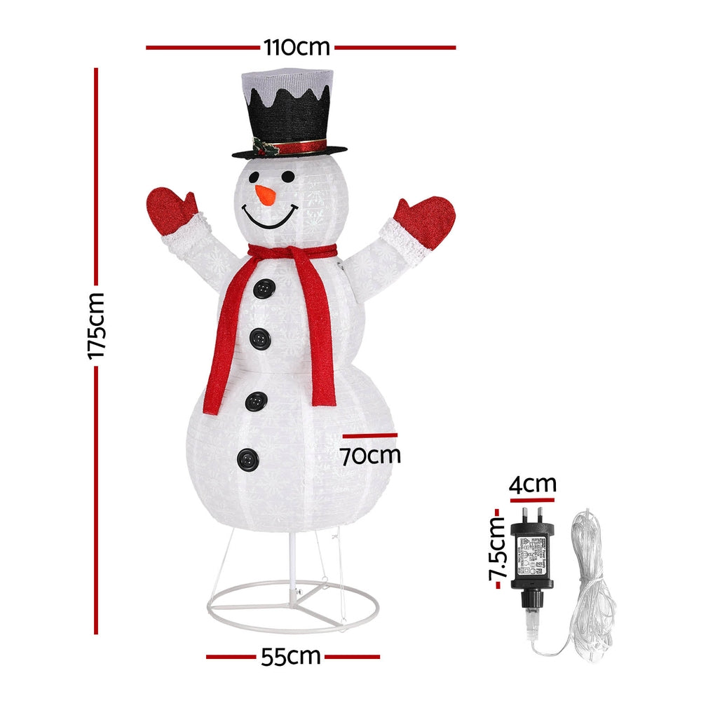 Christmas Lights 200 LED 175cm Fairy Light Snowman Decorations