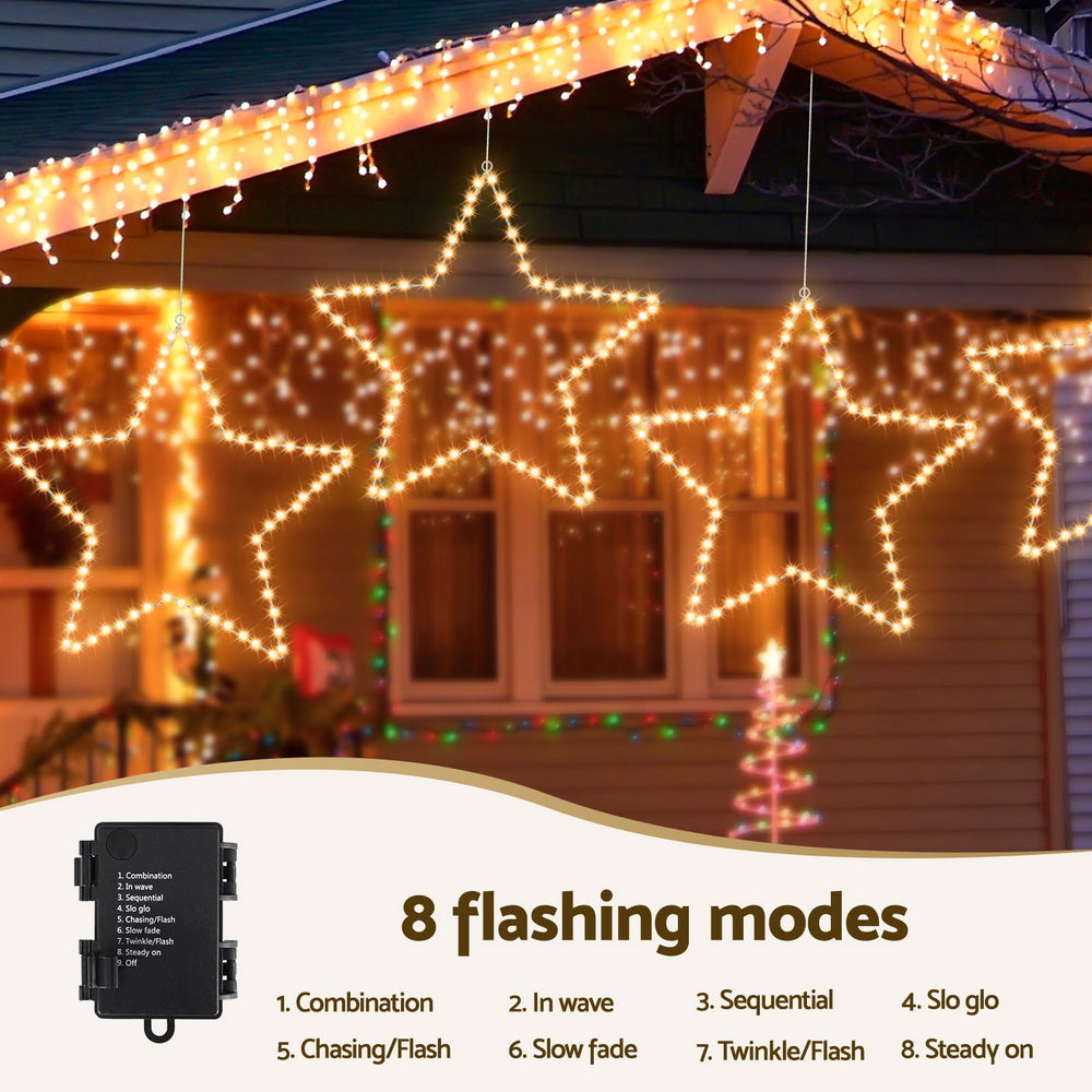 Christmas Lights 50cm Star 70 LED Xmas Decorations