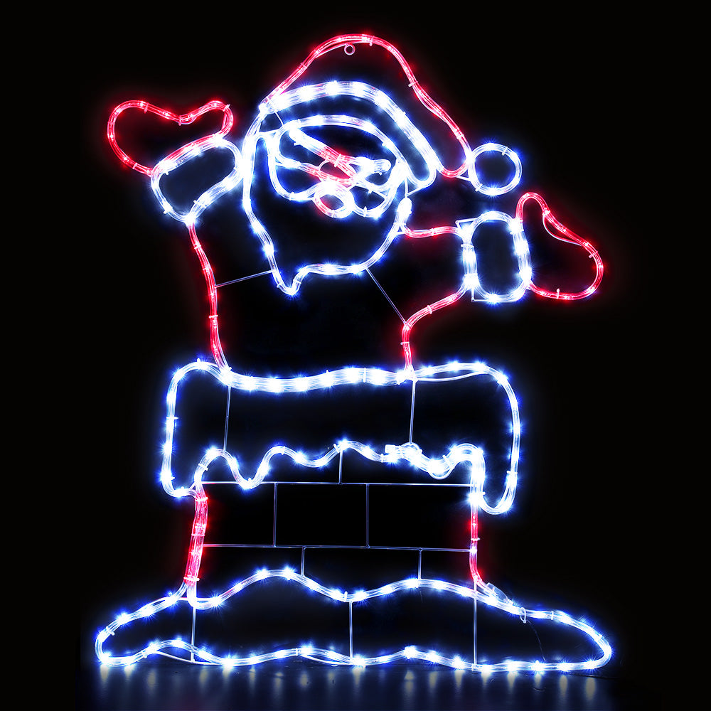 Christmas Lights 101cm Santa 248 LED Multi-Colour Indoor Outdoor
