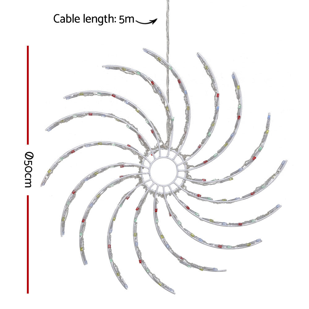 Christmas Lights 50cm Spin 128 LED Decorations