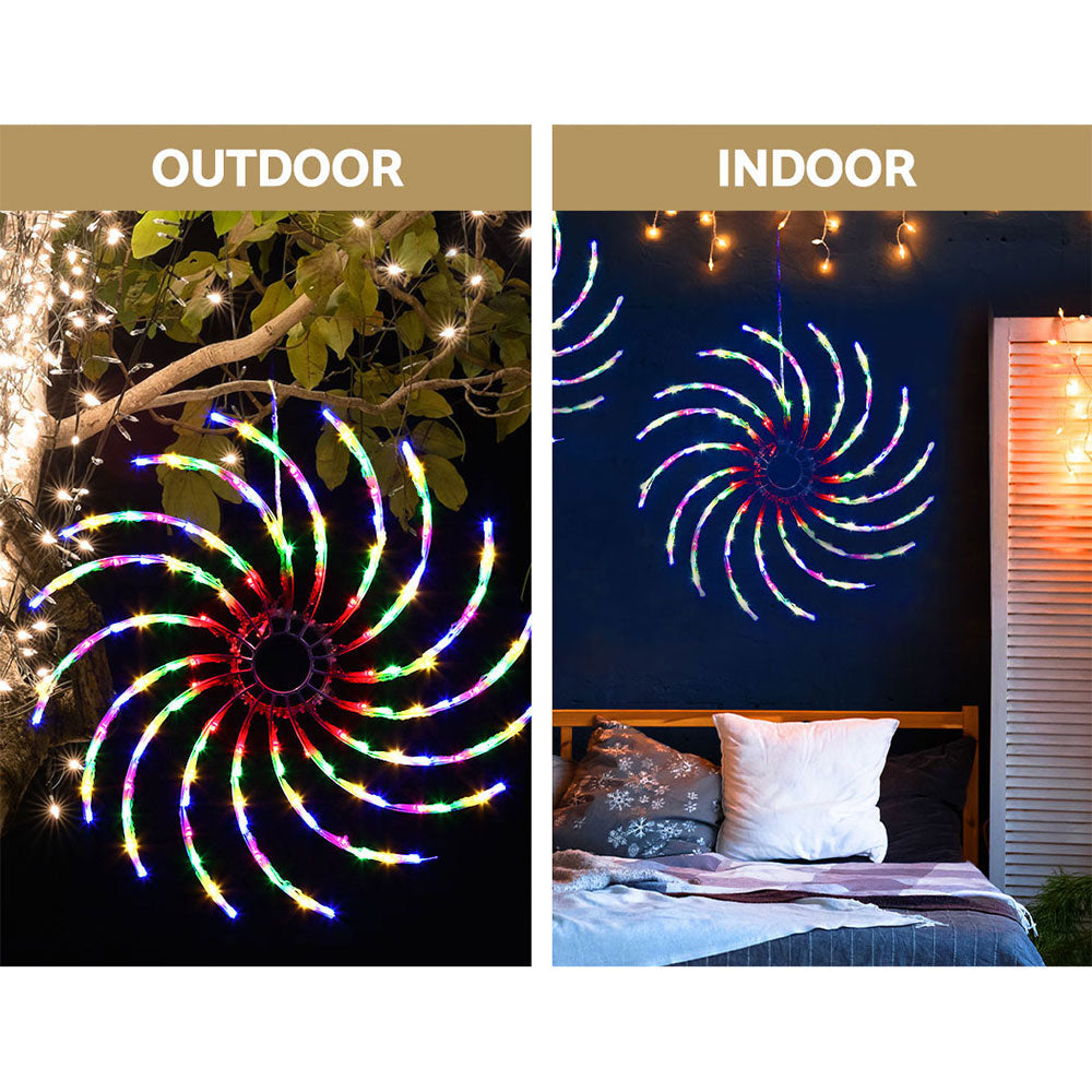 Christmas Lights 50cm Spin 128 LED Decorations