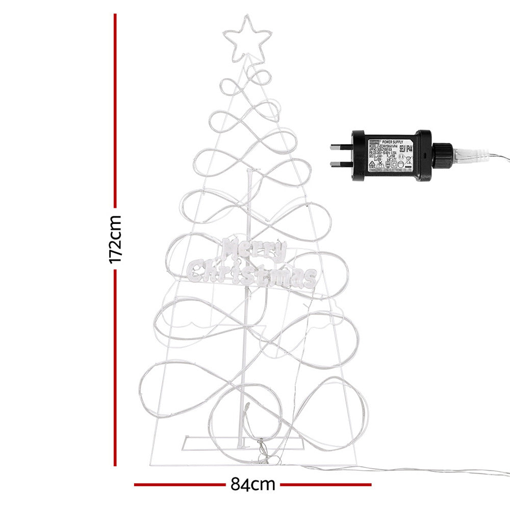 Christmas Tree 1.7m 230 RGB LED Motif Lights Xmas Trees Decoration