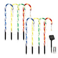 8 PCS Christmas Lights Path Ground Light Garden Decorations 72 LED