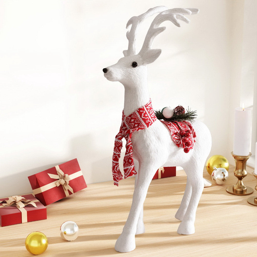 Christmas Reindeer 60cm Glitter Deer Ornaments Party Decorations