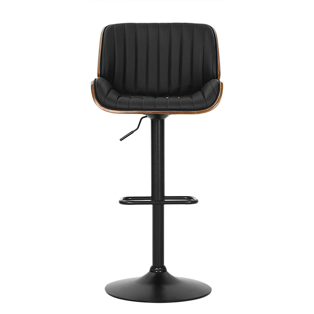 Galina Adjustable Swivel Bar Stool - Black