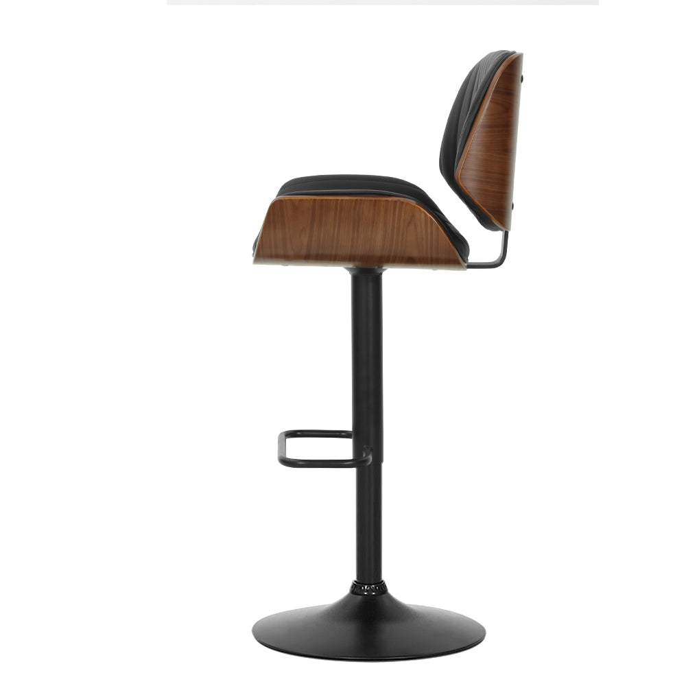 Galina Adjustable Swivel Bar Stool - Black